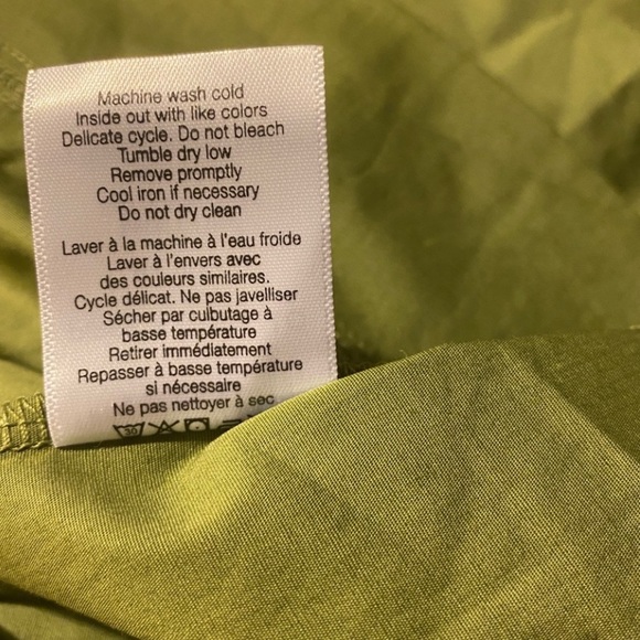 VERONICA BEARD Trail Mixed Media Midi Belted Shirt Dress Striped Olive Green - Picture 4 of 5